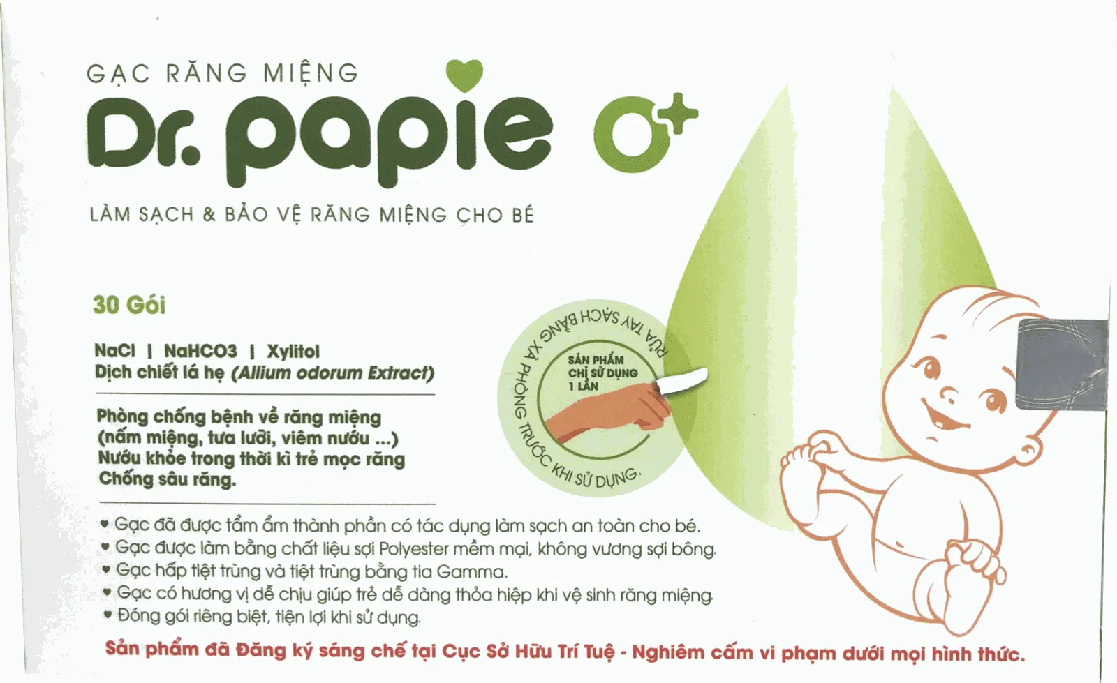 Rơ lưỡi Dr Papie là sản phẩm được nhiều bà mẹ Việt tin dùng